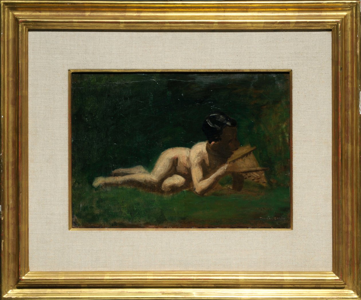 Studie til »Dreng, der hviler sig i ’Arcadia’« af Thomas Eakins