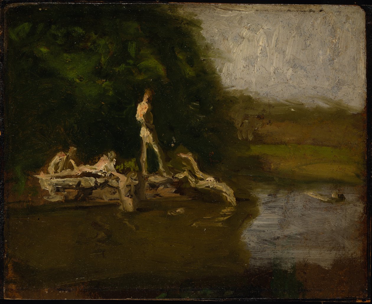 Studie til "Badehullet" af Thomas Eakins