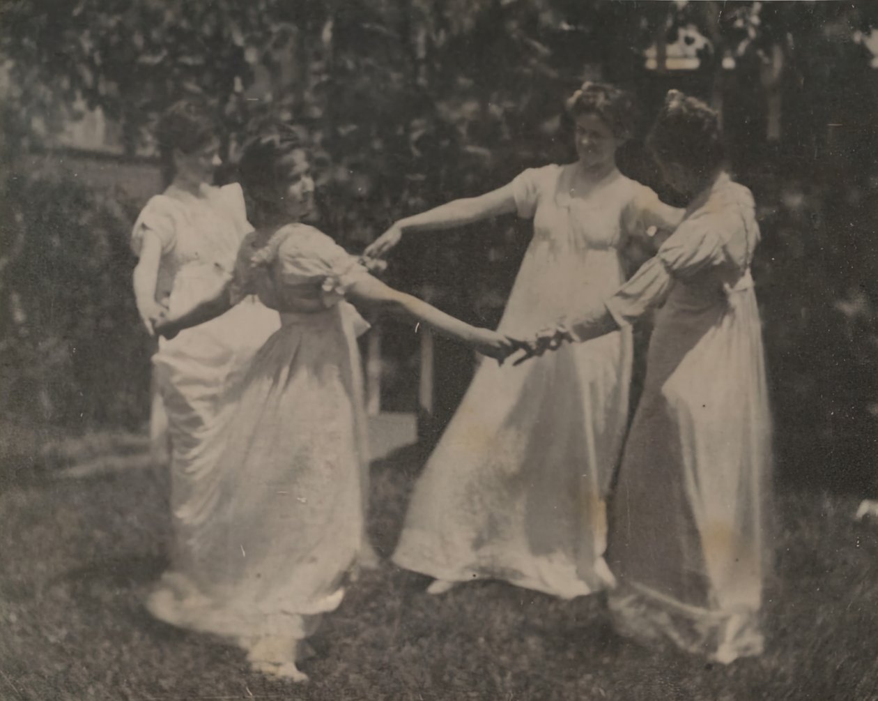 Susan Hannah Macdowell, Uidentificeret pige, Elizabeth Macdowell og muligvis Mary Macdowell..., ca. 1 af Thomas Eakins