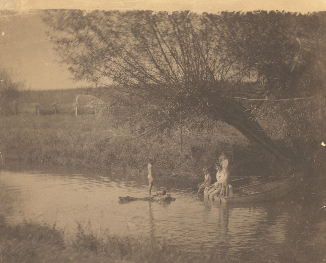 [Susan Macdowell og Crowell-børnene i Avondale, Pennsylvania] af Thomas Eakins
