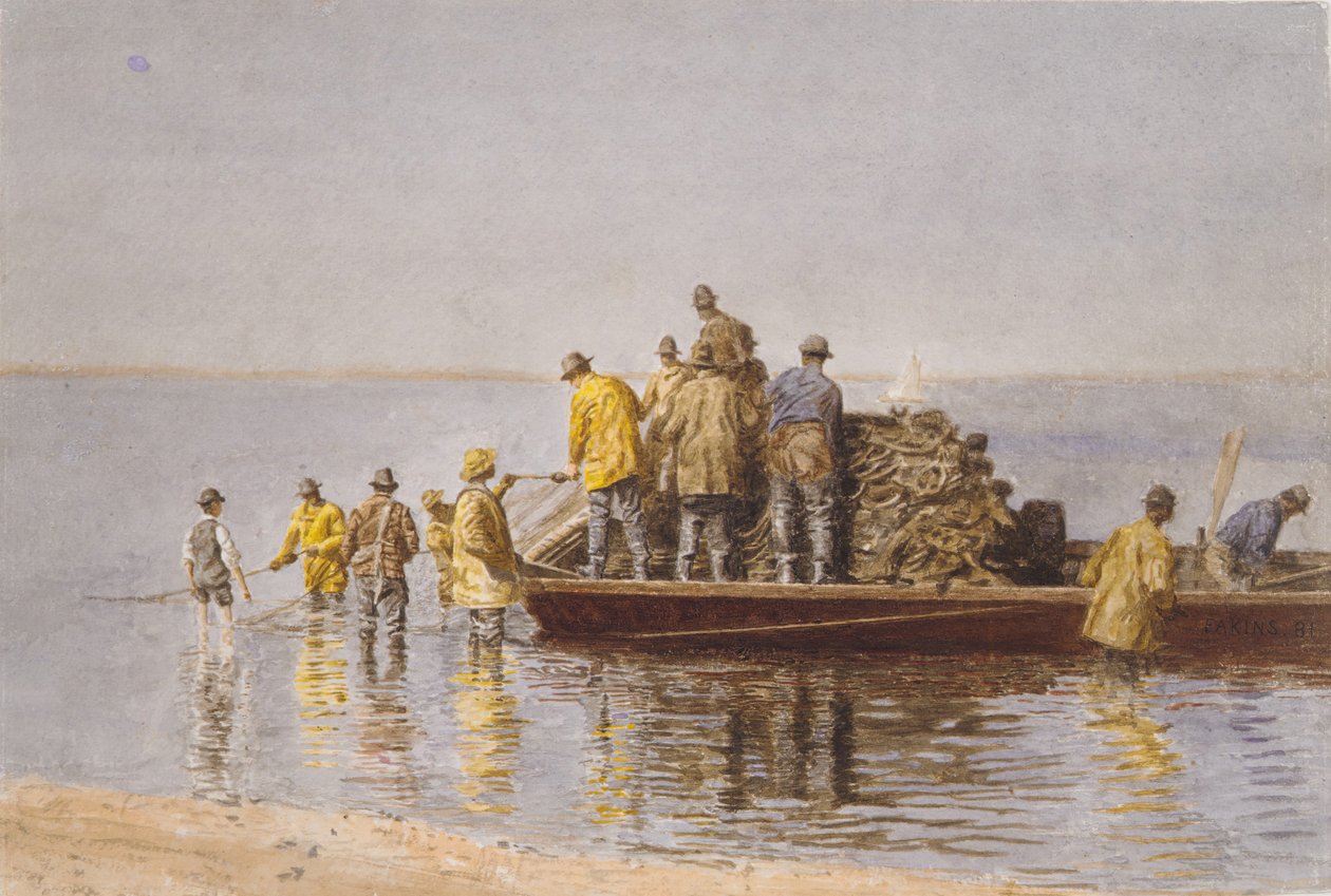 Optager nettet, 1881. af Thomas Eakins