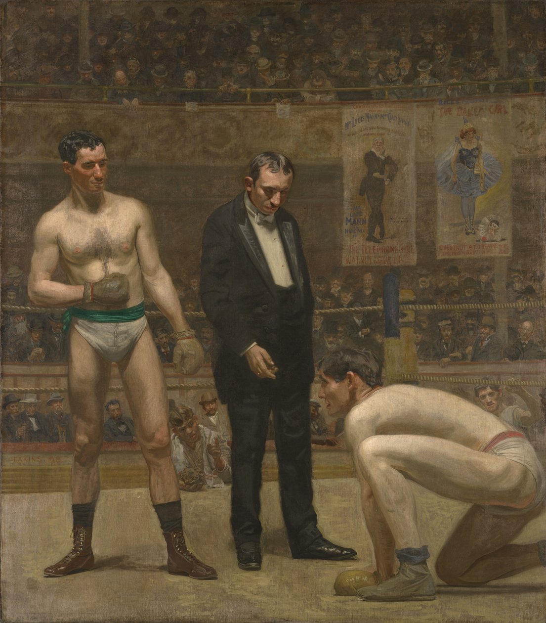 Optælling af den nedslåede bokser af Thomas Eakins