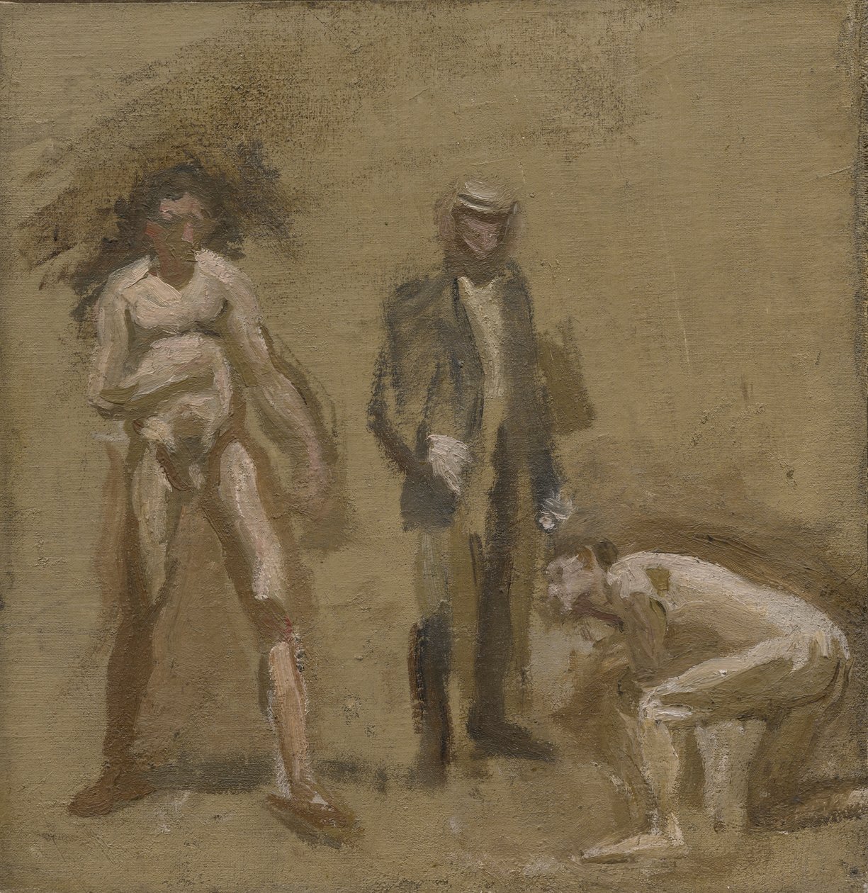 At tage greven, studere af Thomas Eakins