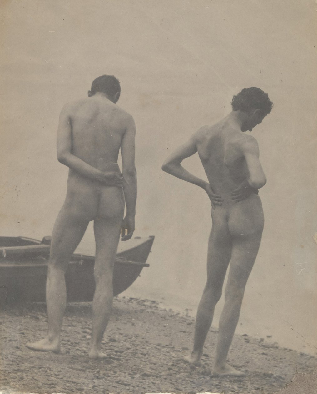 Thomas Eakins og John Laurie Wallace på en strand, ca. 1883. af Thomas Eakins