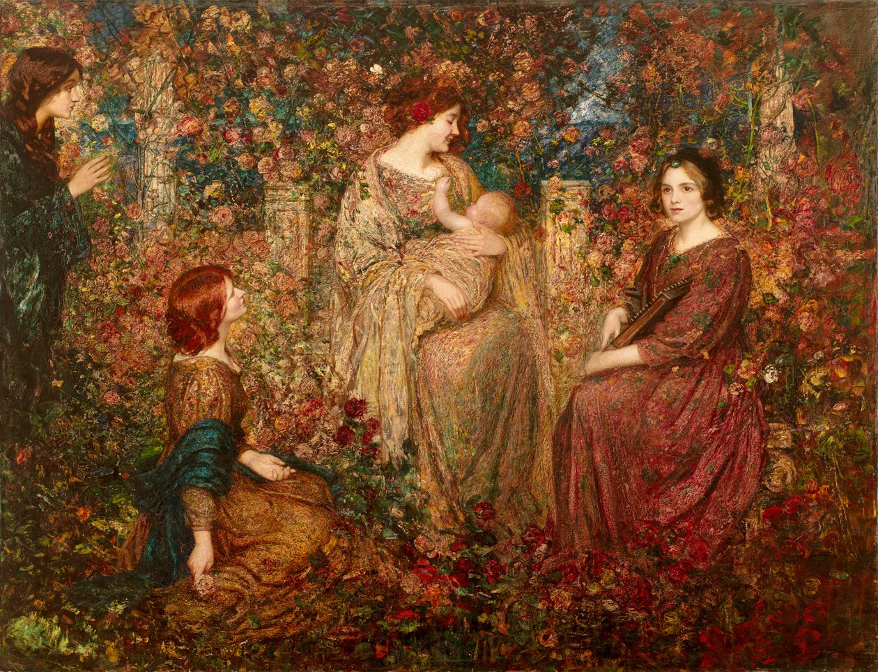 Barnet (olie på lærred) af Thomas Edwin Mostyn
