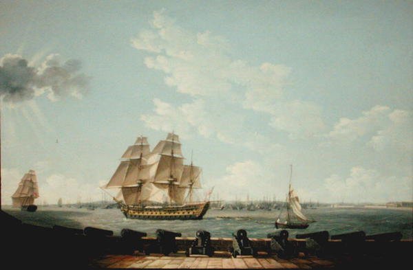 Southsea Battery (olie på lærred) af Thomas Elliott