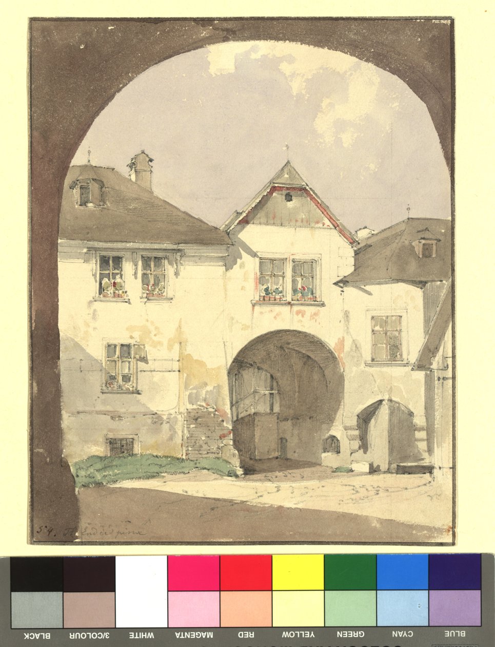 Motiv fra Klosterneuburg (huse) af Thomas Ender