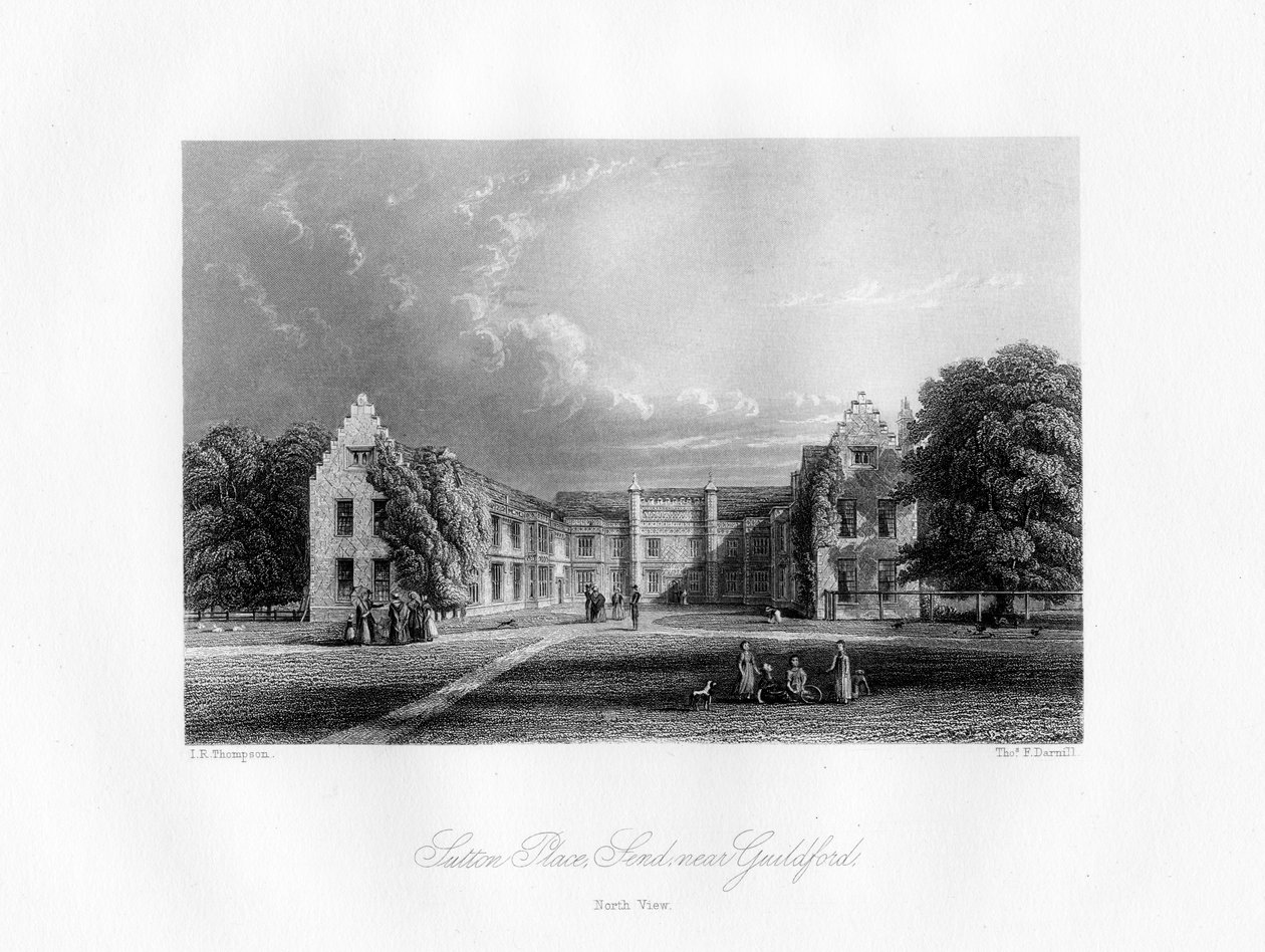 Sutton Place, nær Guildford, Surrey, 1800-tallet. af Thomas F. Darmill