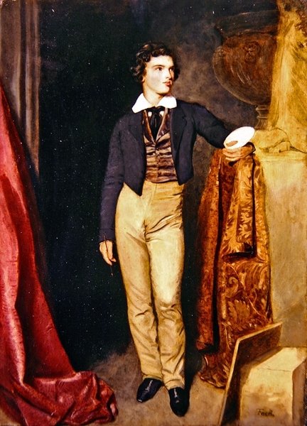 Selvportræt af kunstneren (olie på lærred) af Thomas Faed