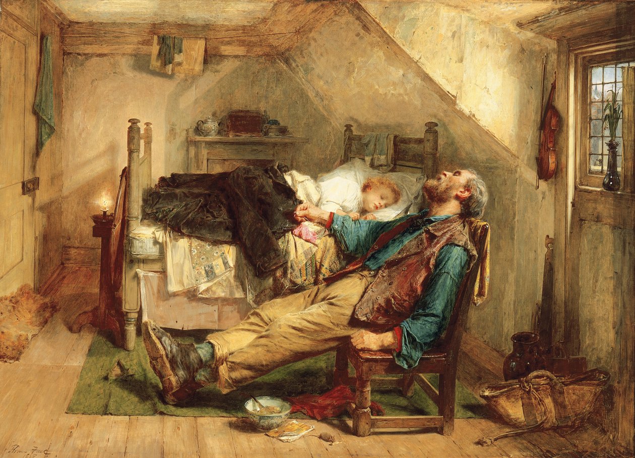 Udslidt, 1868 af Thomas Faed