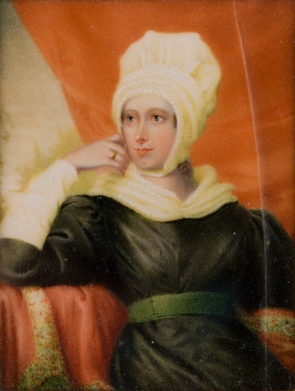 Portræt af Lady Katherine Manners, ca. 1st Lady Forester (1779-1829), ca. 1829 (olie og elfenben) af Thomas Falcon Marshall