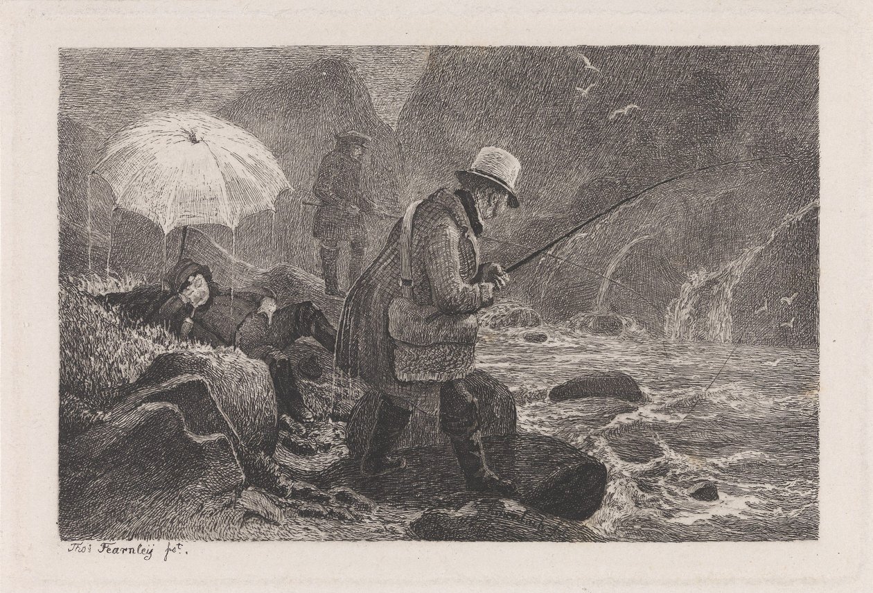 Lystfiskere i Sogn af Thomas Fearnley