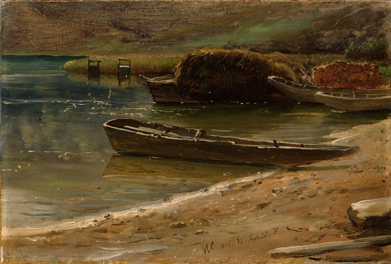 Ved bredden, Winkel i Schweiz af Thomas Fearnley