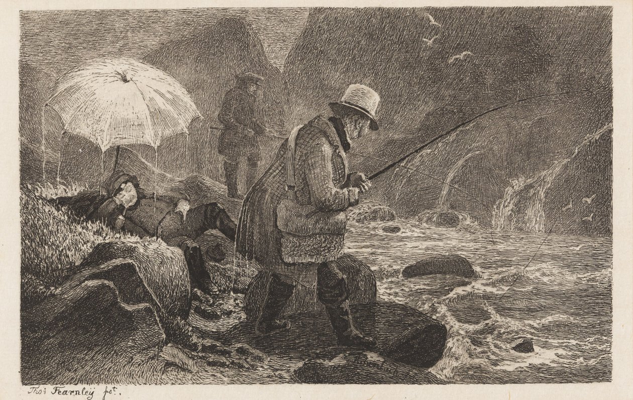 Fiskeri i Sogn af Thomas Fearnley
