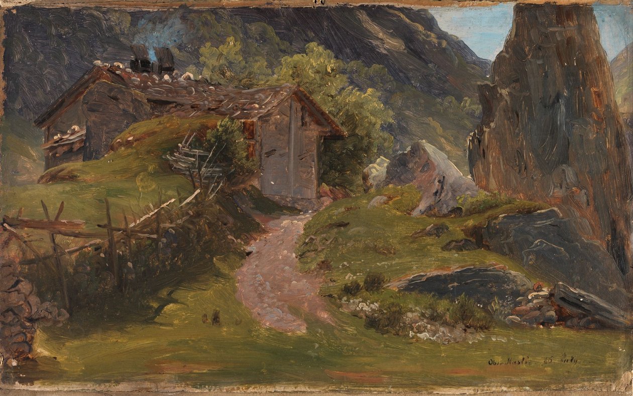 Fra Oberhasli i Schweiz af Thomas Fearnley