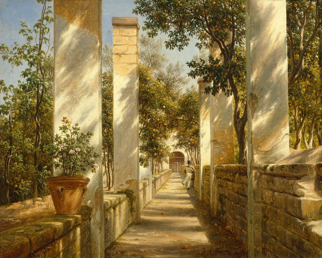 Orange Pergola, Sorrento af Thomas Fearnley