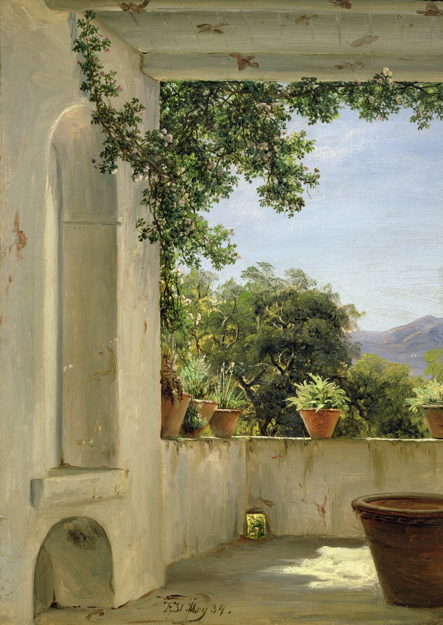 Terrasse i Sorrento af Thomas Fearnley