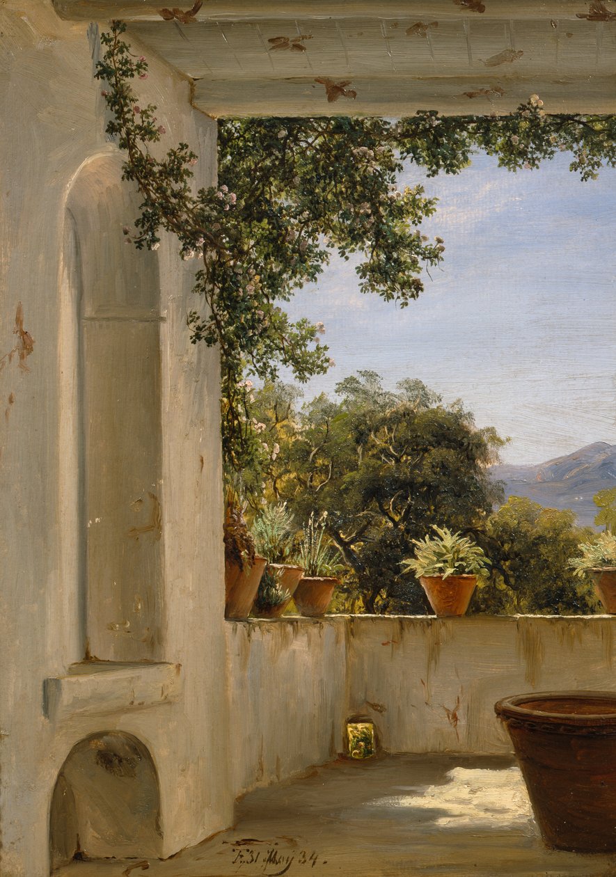 Terrasse i Sorrento af Thomas Fearnley