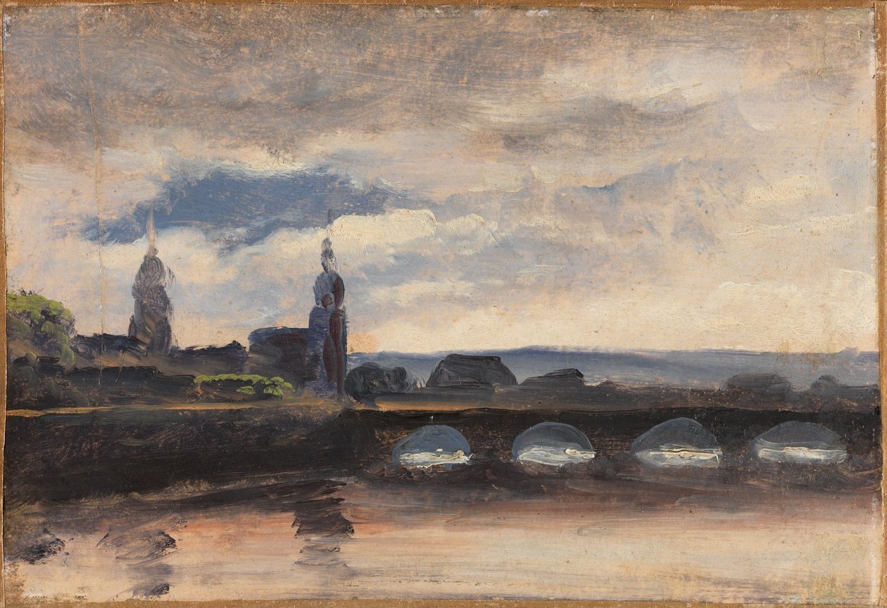 Augustusbroen i Dresden af Thomas Fearnley
