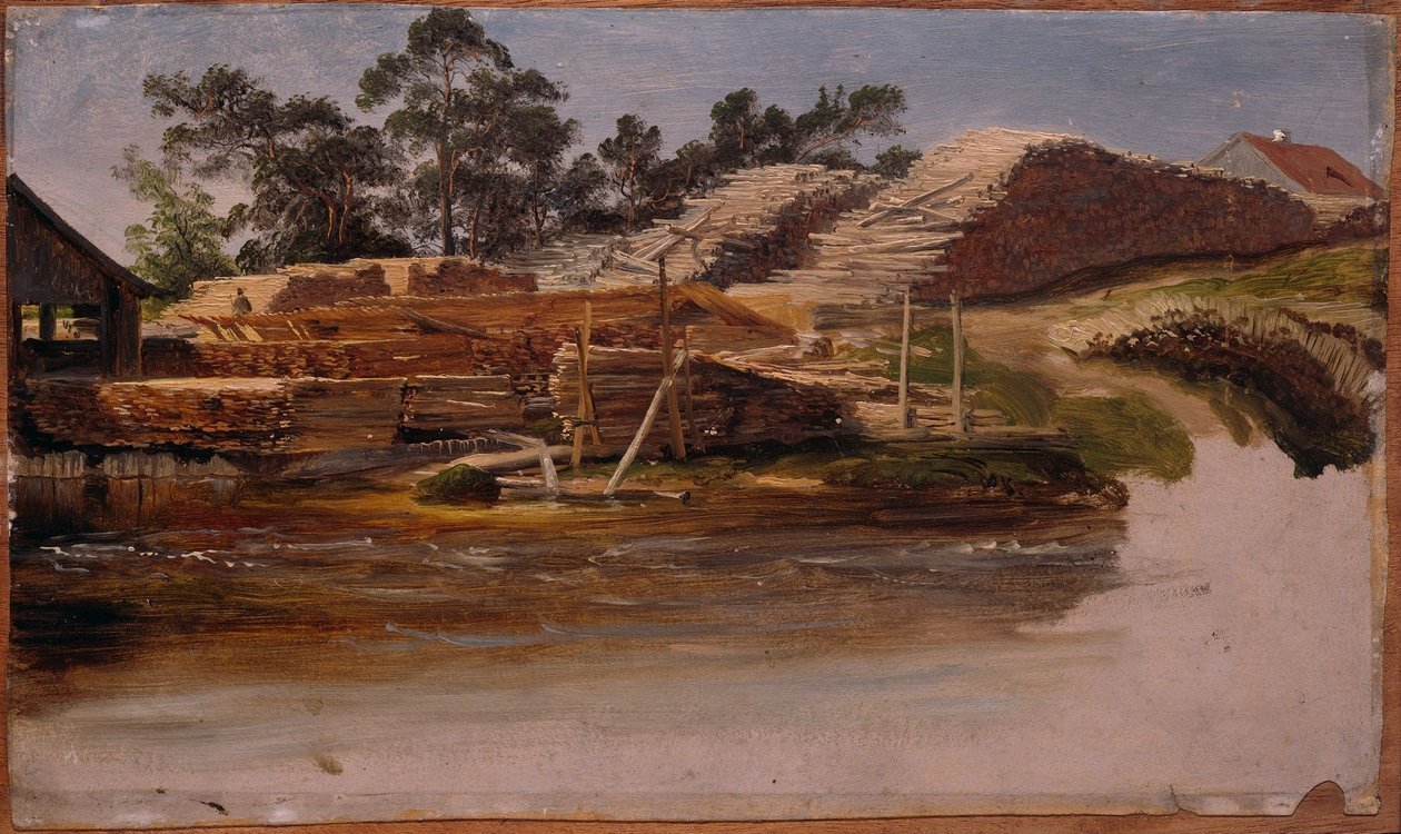Holzlager af Thomas Fearnley
