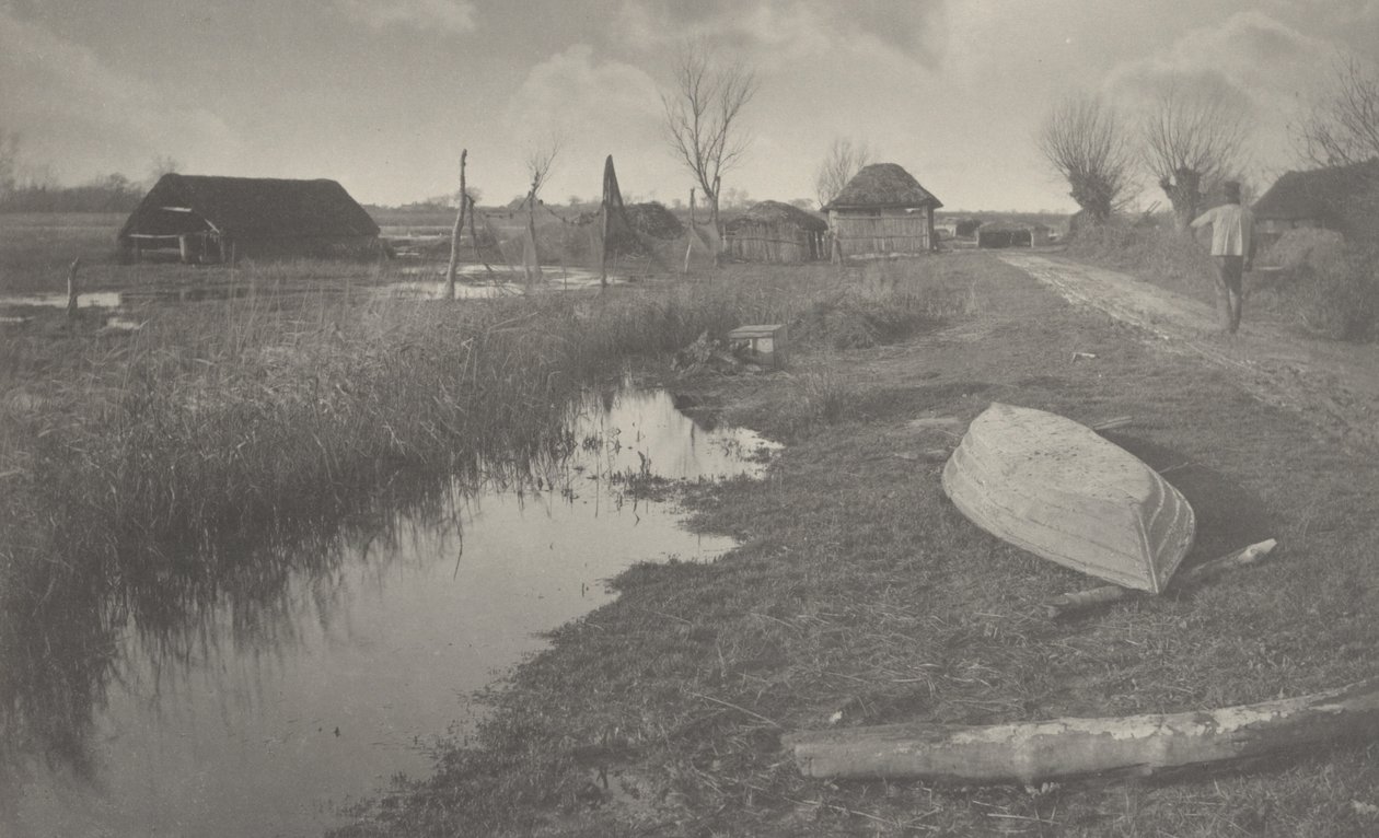 Mellem land og vand,1886 (foto) af Thomas Frederick Goodall