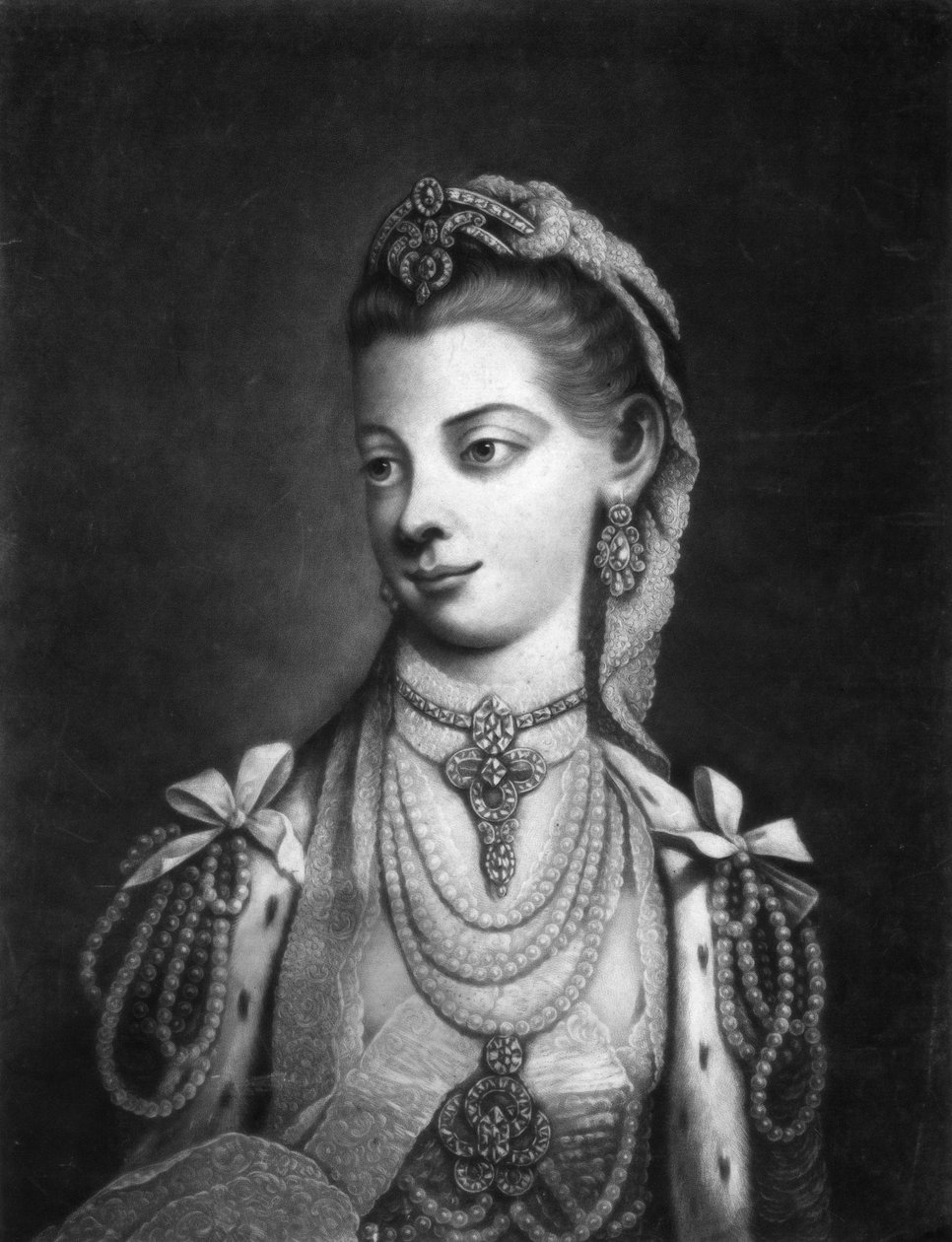 Charlotte, Queen Consort af Kong George III af Storbritannien af Thomas Frye
