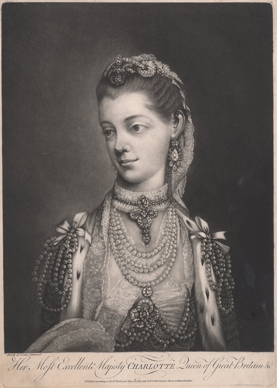 Hendes mest fremragende majestæt Charlotte, dronning af Storbritannien af Thomas Frye