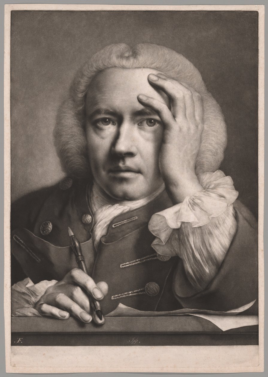 Ipse (Selvportræt), fra Hoveder i naturlig størrelse af Thomas Frye