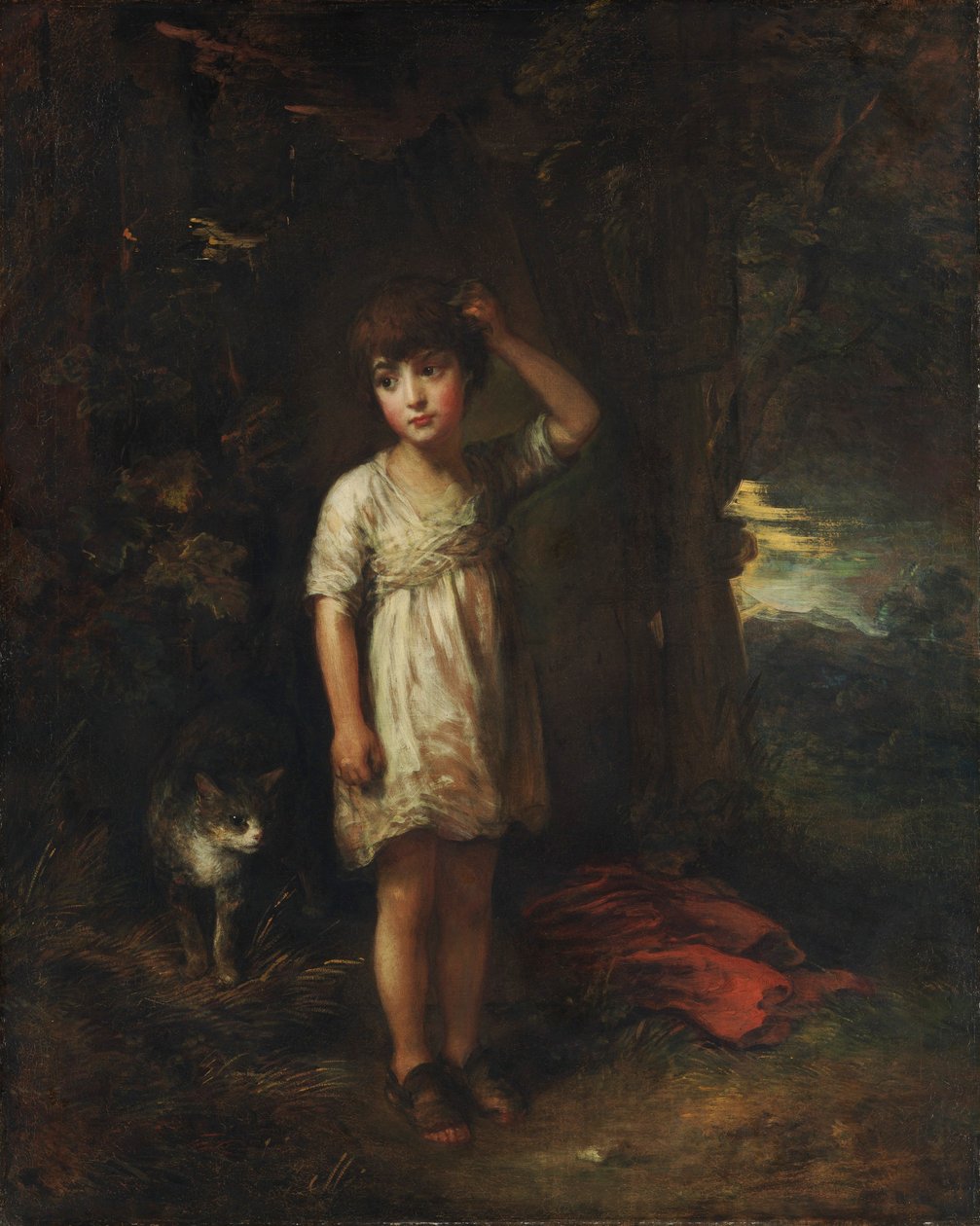En dreng med en kat, morgen af Thomas Gainsborough