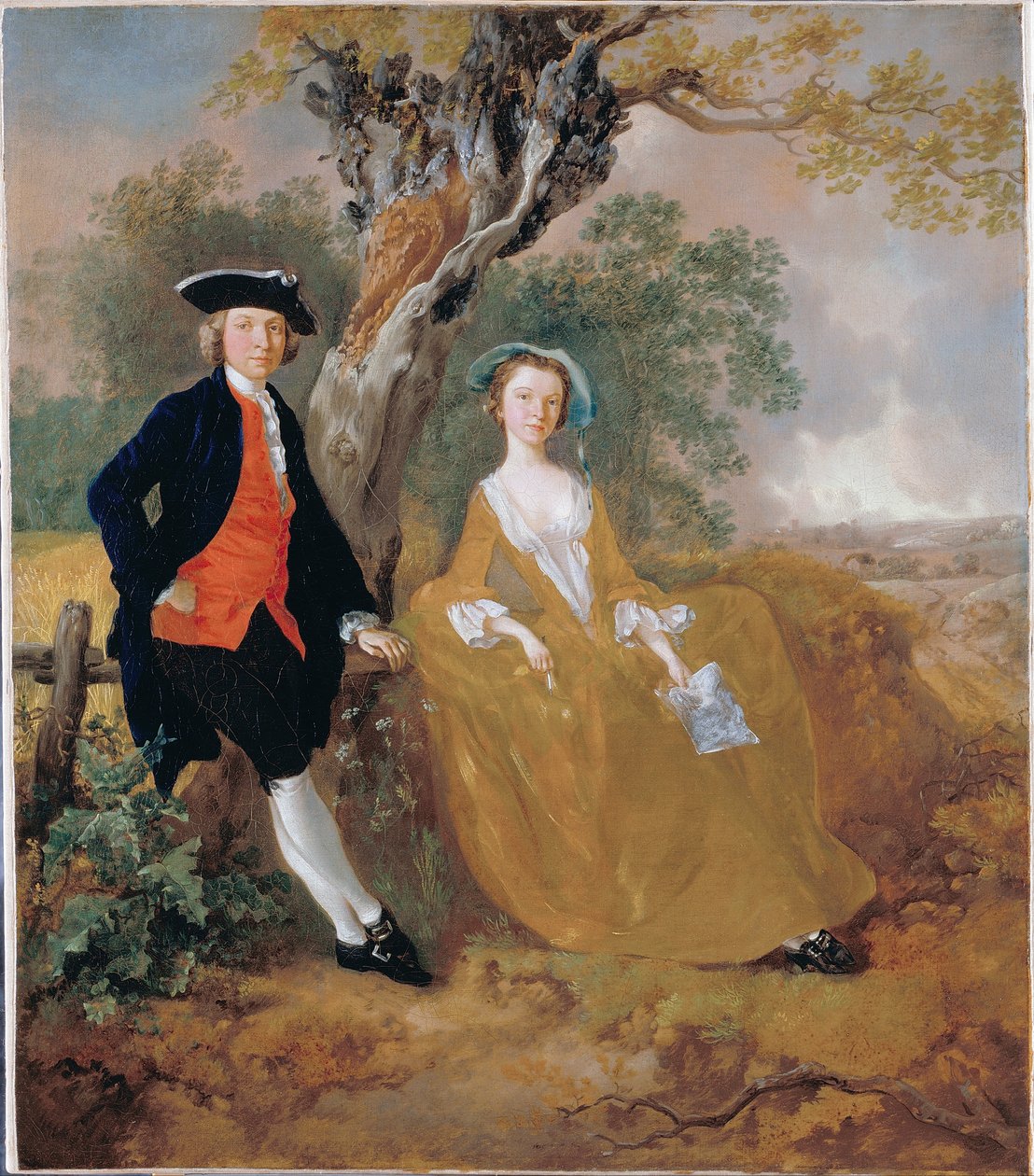 Et par i et landskab af Thomas Gainsborough