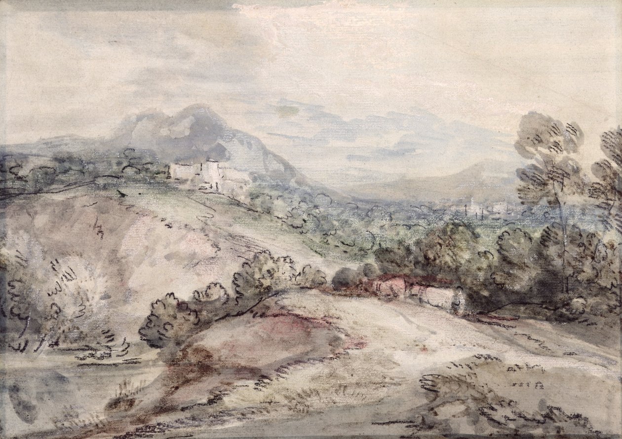 Et kuperet Landskab af Thomas Gainsborough