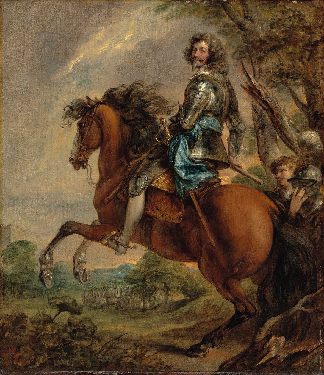 Ridesportræt af Albert, hertug d"Arenberg, prins af Barbonçon af Thomas Gainsborough