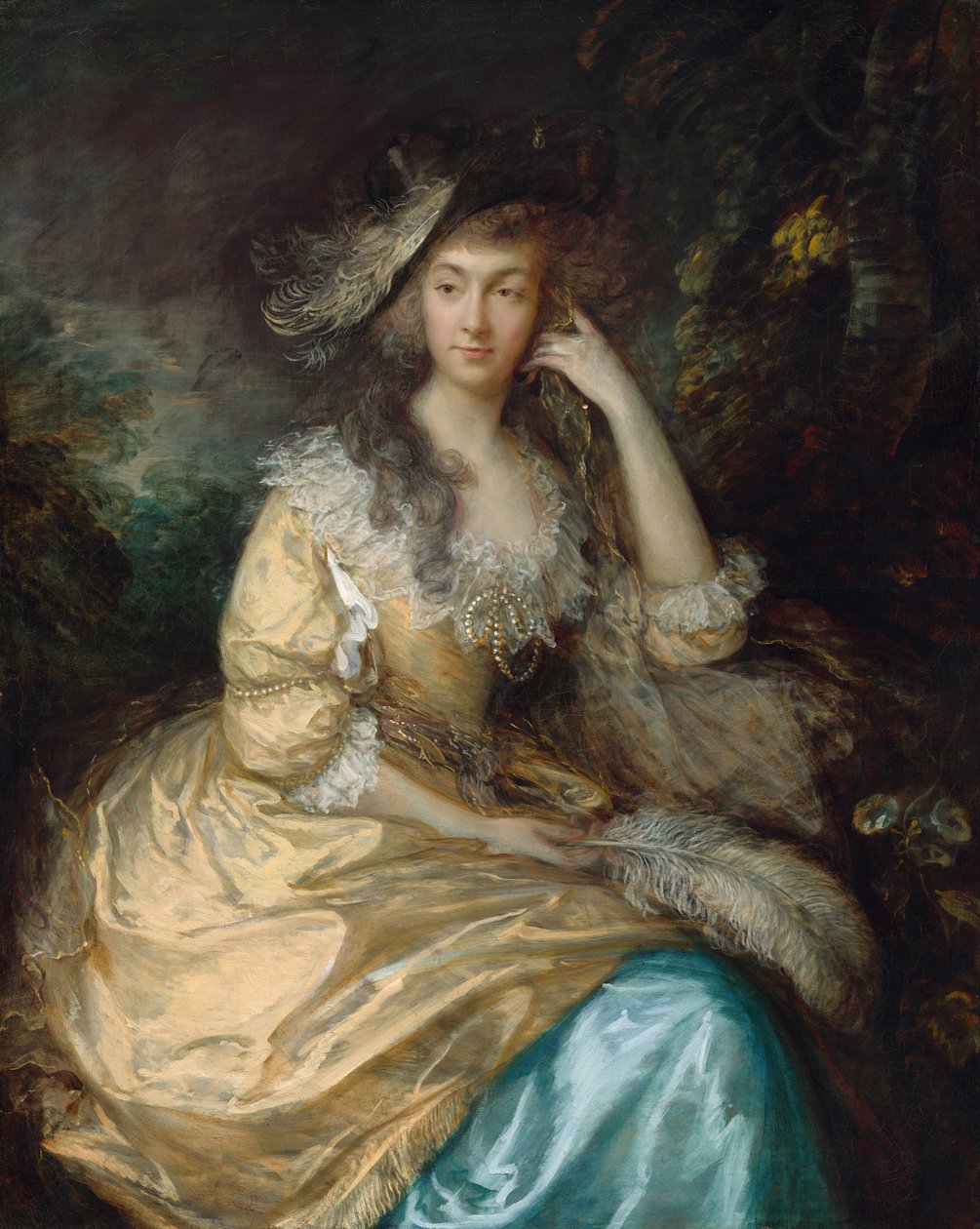 Frances Susanna, Lady de Dunstanville, ca. 1786. af Thomas Gainsborough