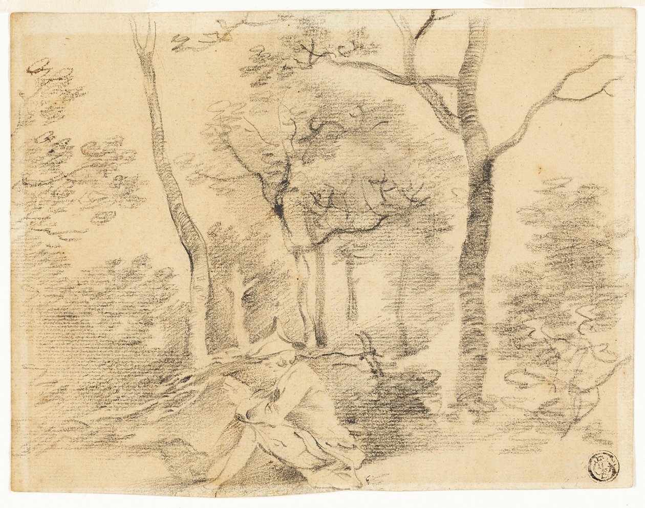 Gainsborough Sketching in Woods af Thomas Gainsborough