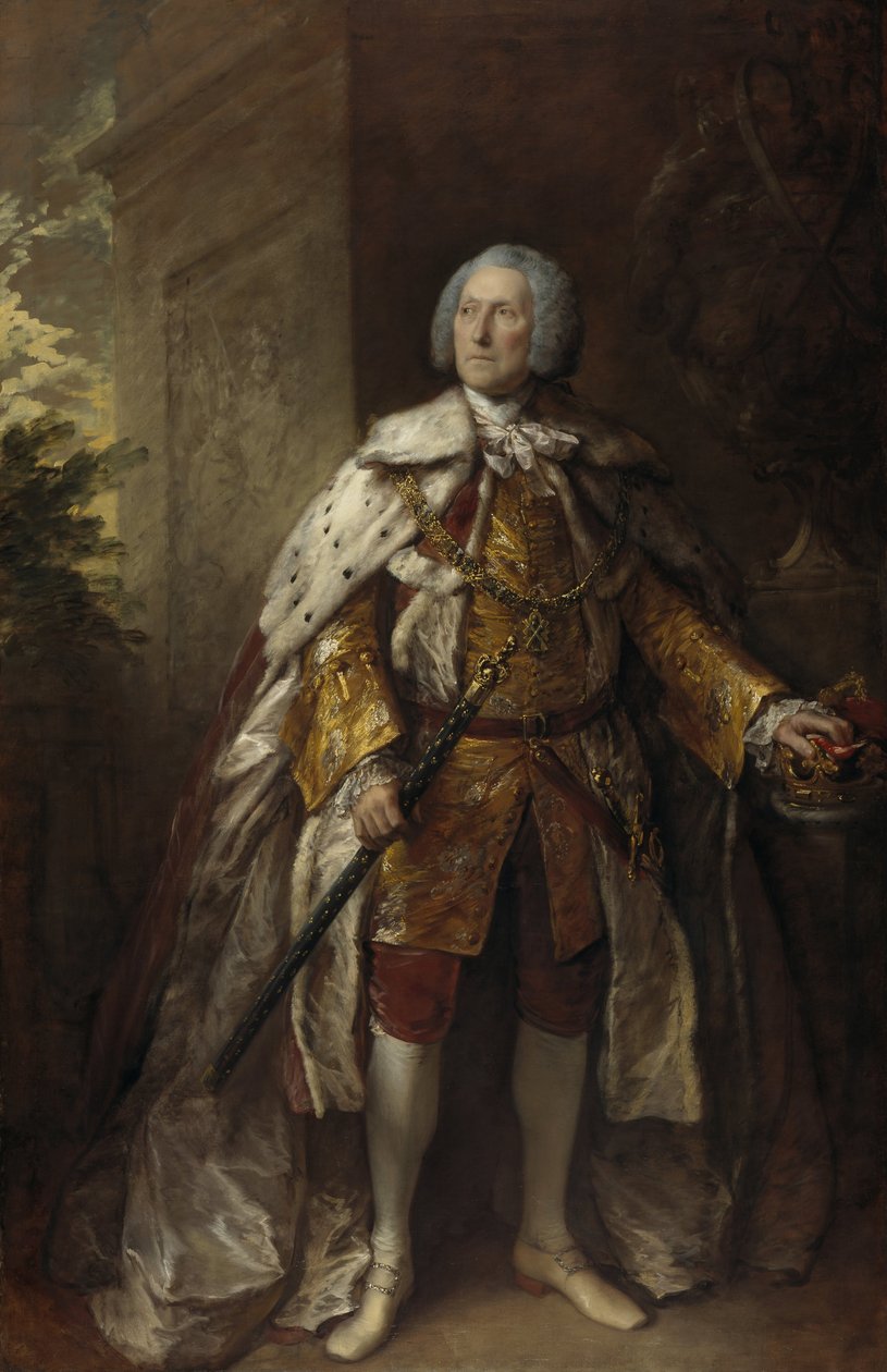 John Campbell, 4. hertug af Argyll, omkring 1693 - 1770. Soldat af Thomas Gainsborough