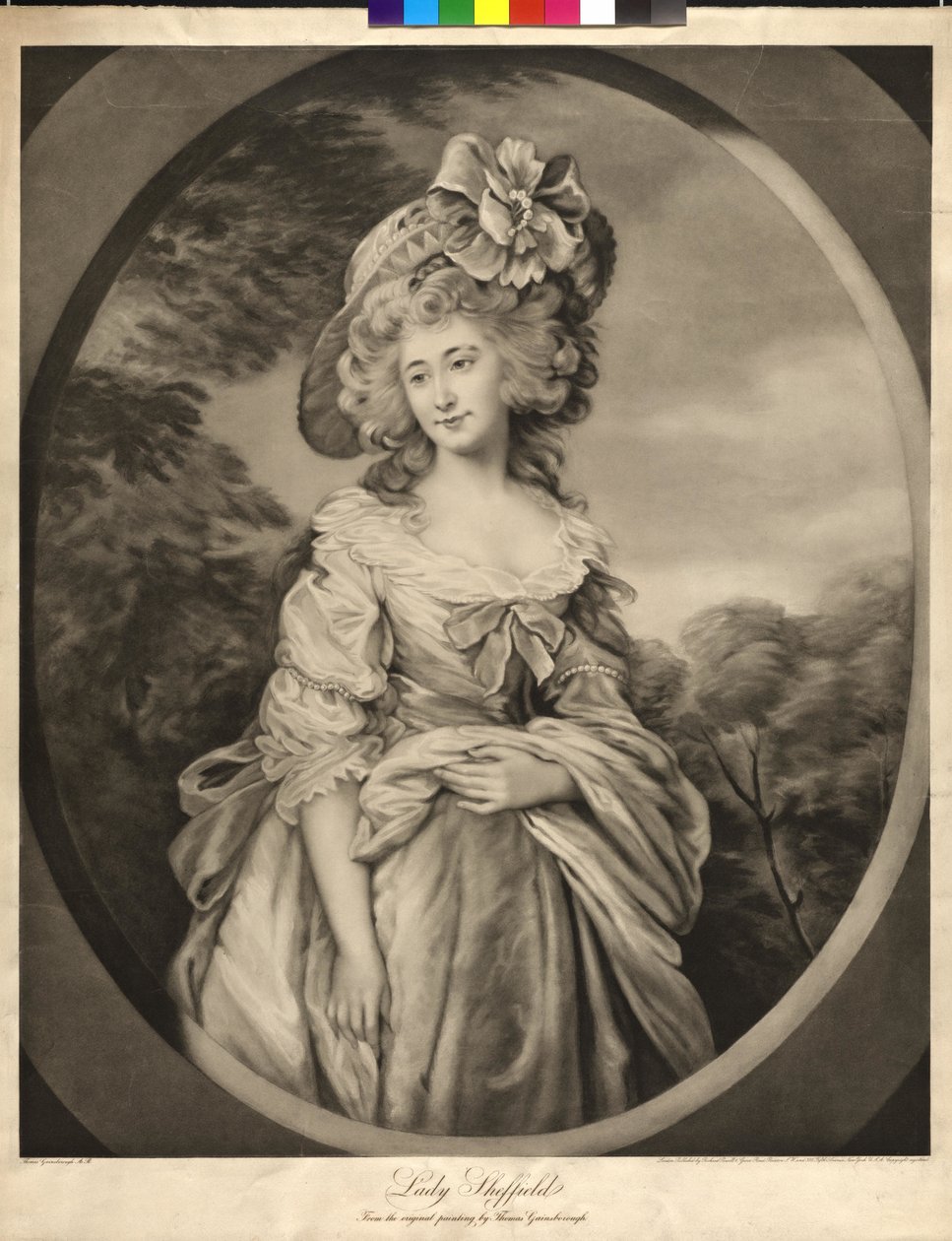 Lady Charlotte Sophia Sheffield af Thomas Gainsborough