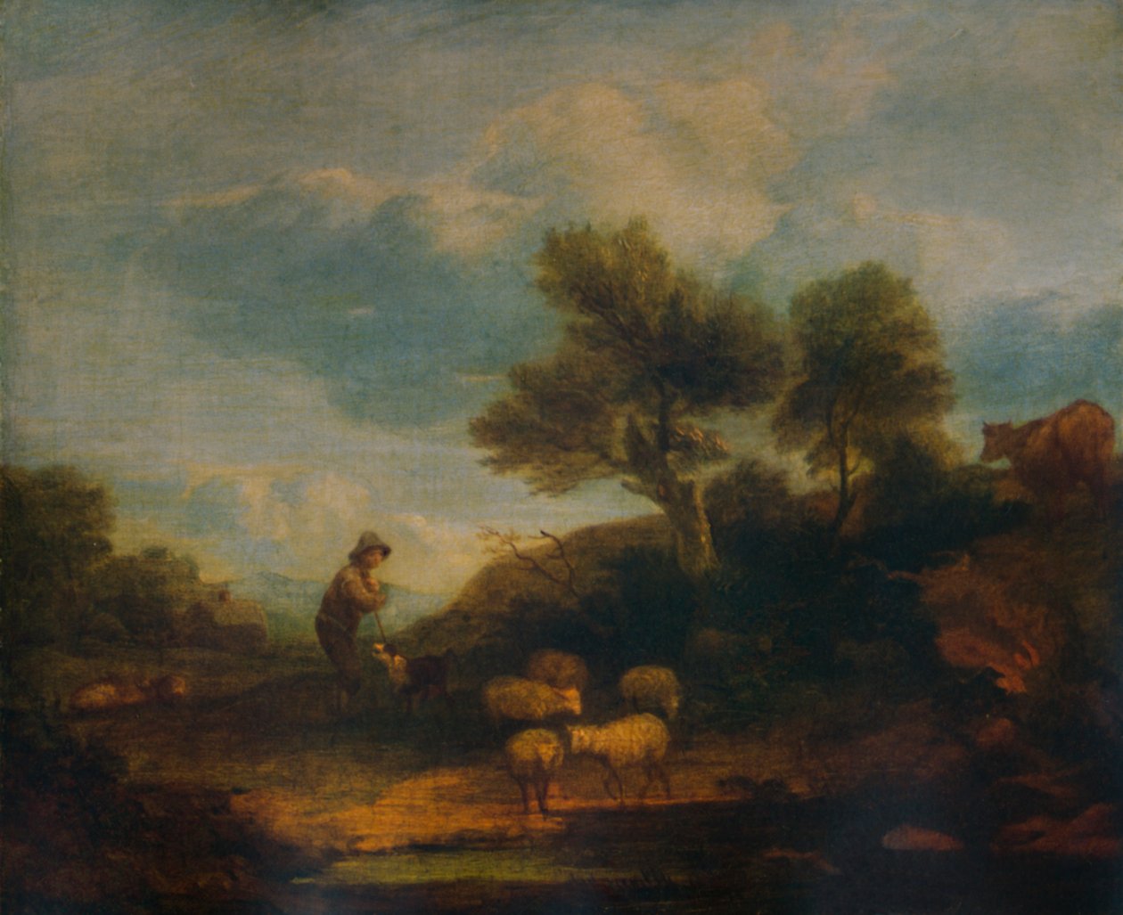 Landskab med får, 1700-tallet, 1935 af Thomas Gainsborough