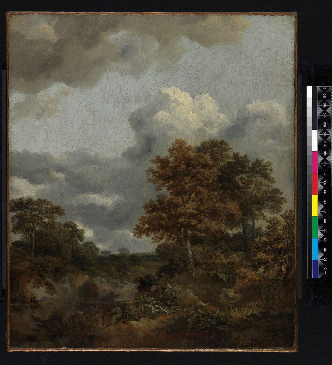 Landskab med en pool, 1746-1747 af Thomas Gainsborough