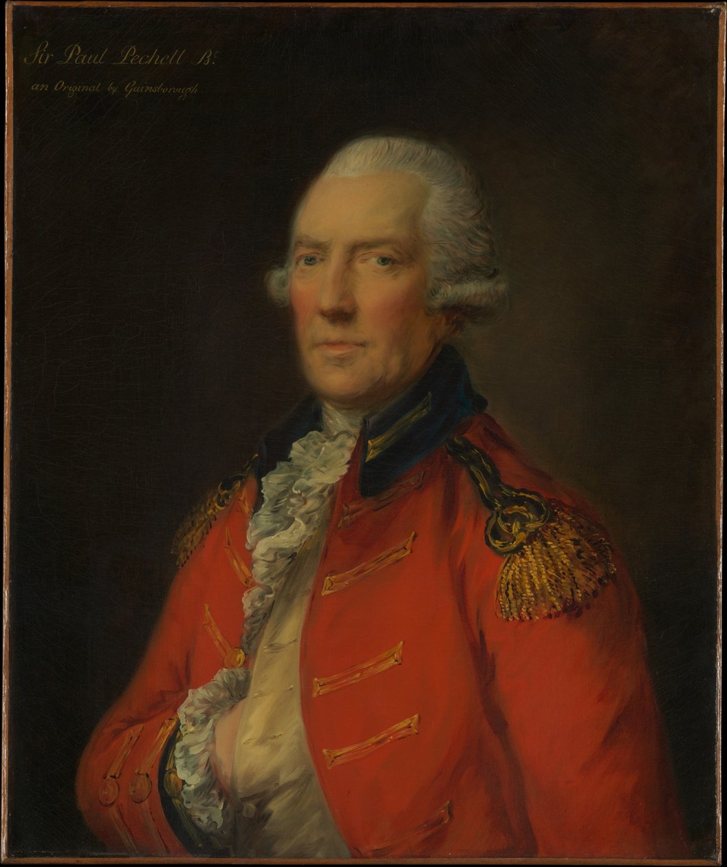 Oberstløjtnant Paul Pechell (1724-1800) af Thomas Gainsborough
