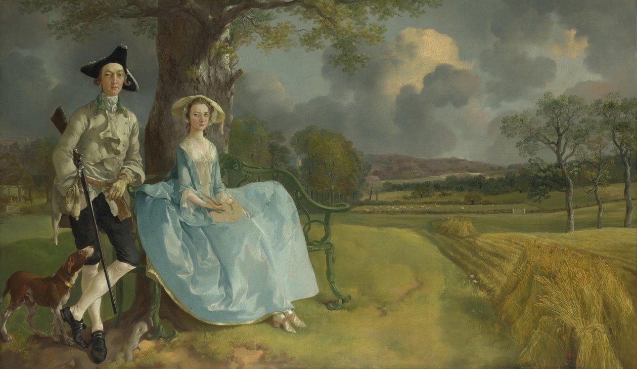 hr. og fru Andrews, 1750 af Thomas Gainsborough