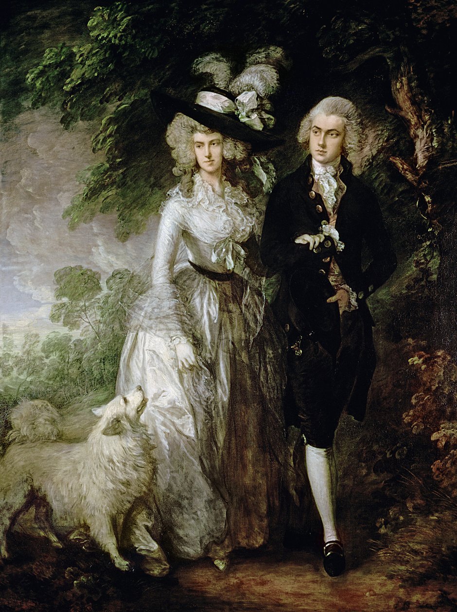 Hr. og fru William Hallett (The Morning Walk), ca. 1785 af Thomas Gainsborough