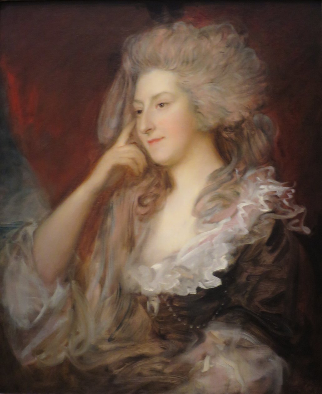 Fru Maria Anne Fitzherbert af Thomas Gainsborough, 1784 af Thomas Gainsborough
