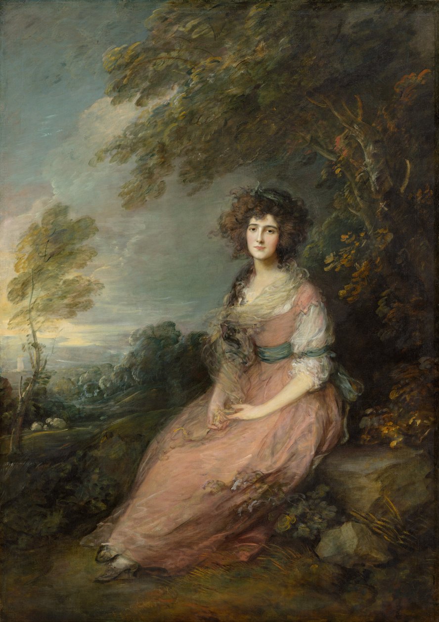 Mrs. Richard Brinsley Sheridan, 1785-1787. af Thomas Gainsborough