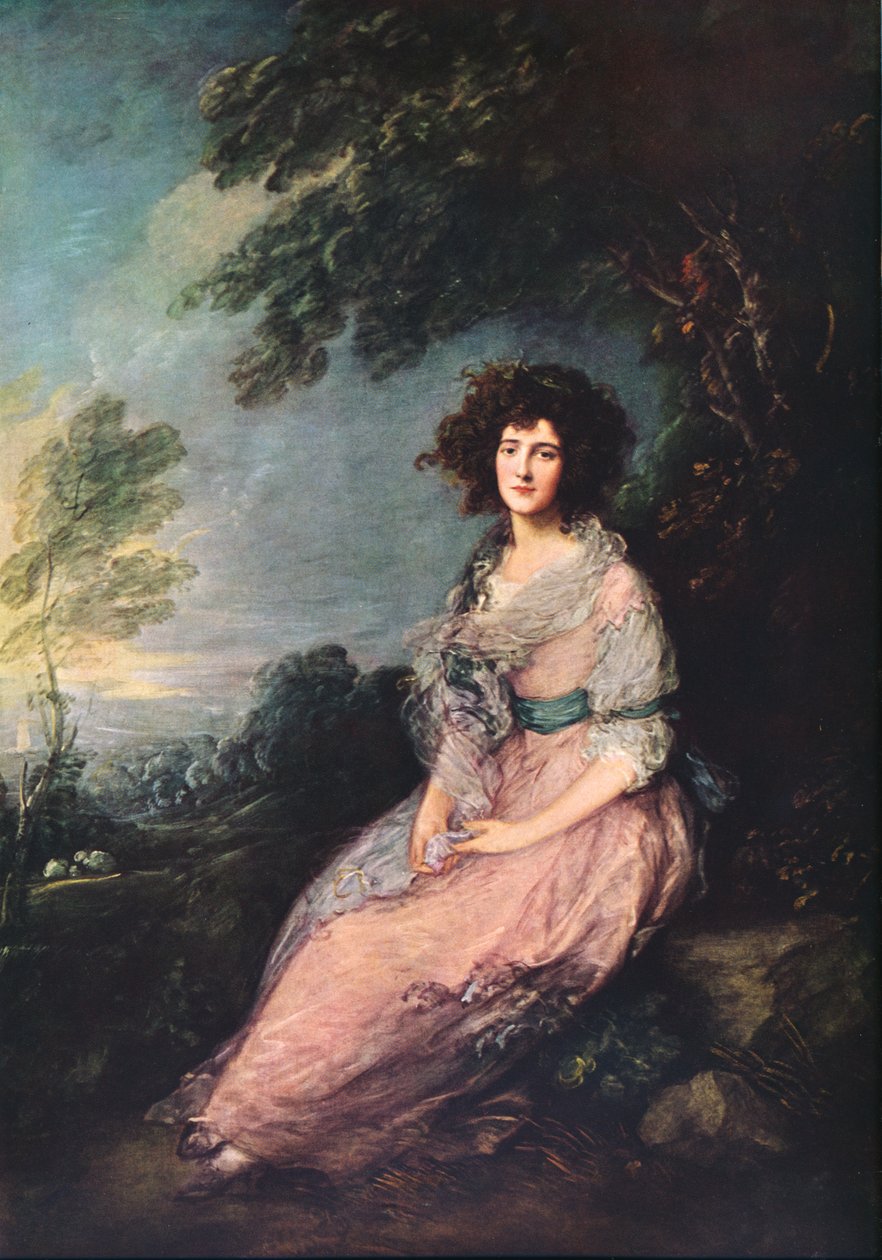 Mrs. Richard Brinsley Sheridan, 1785-1787 af Thomas Gainsborough