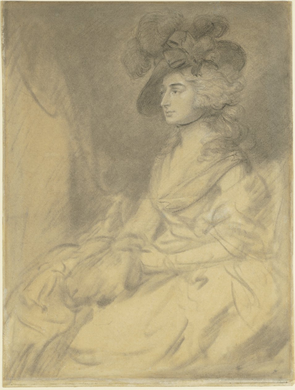 Fru Sarah Siddons af Thomas Gainsborough