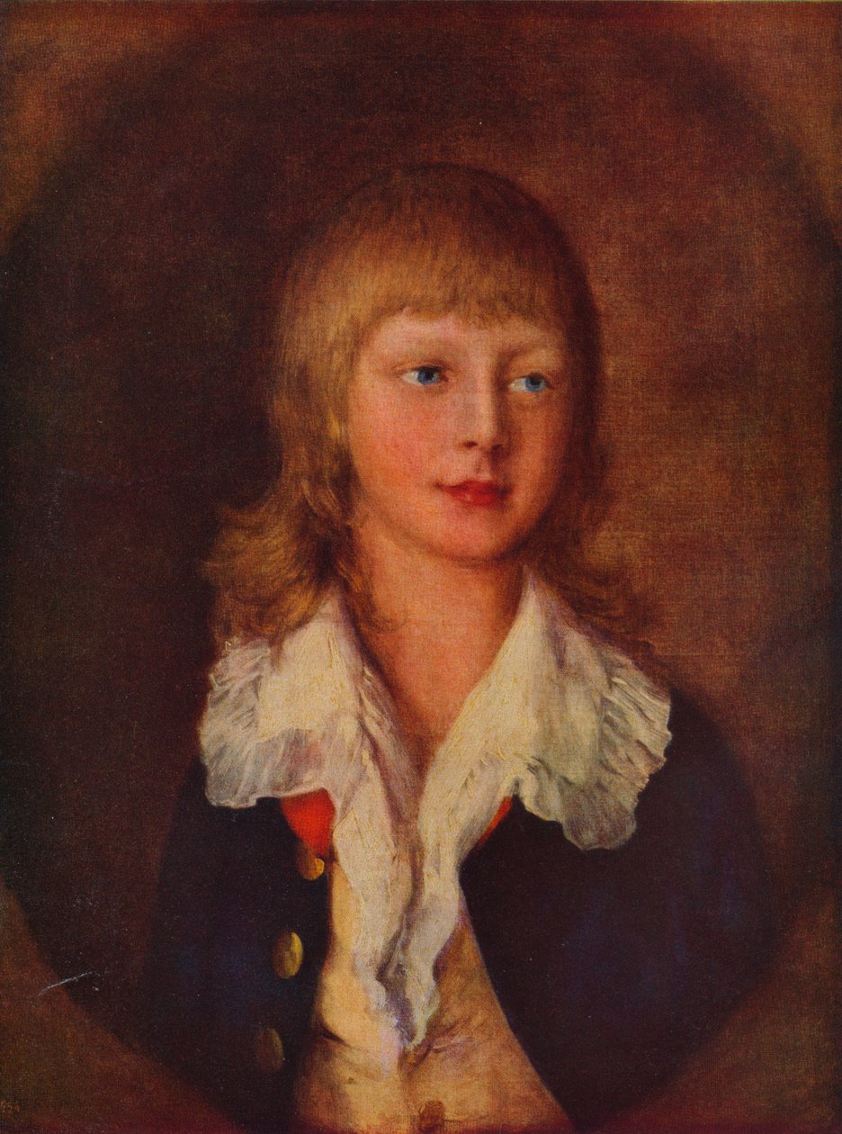 Portræt af Adolphus, hertug af Cambridge, iført Windsor-uniformen, 1700-tallet af Thomas Gainsborough