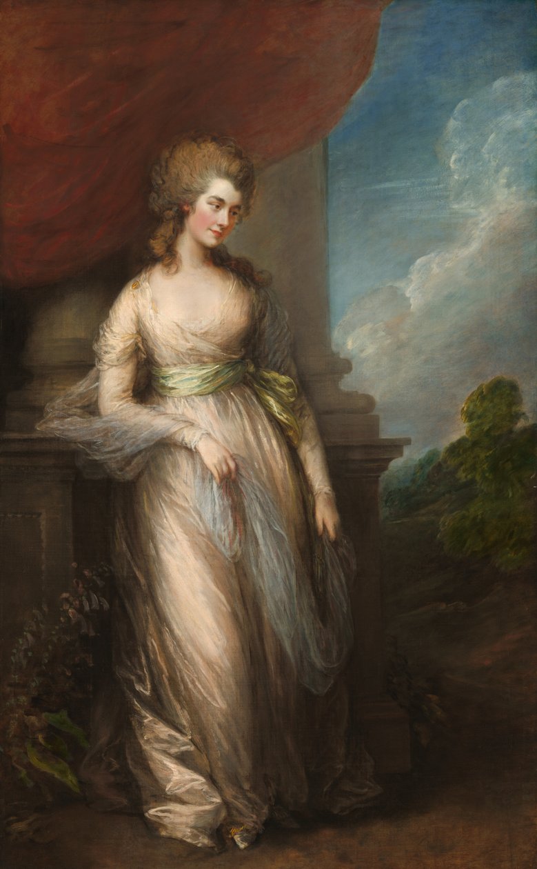 Portræt af Georgiana Cavendish, hertuginde af Devonshire (1757-1806) af Thomas Gainsborough