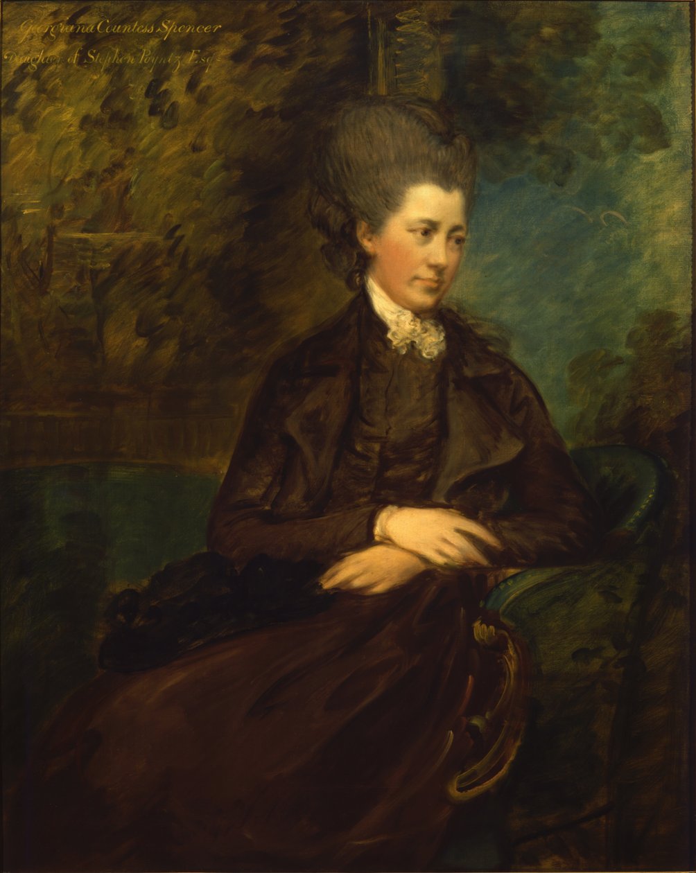 Portræt af Georgiana Poyntz, grevinde Spencer, ca. 1780-81 (olie på lærred) af Thomas Gainsborough