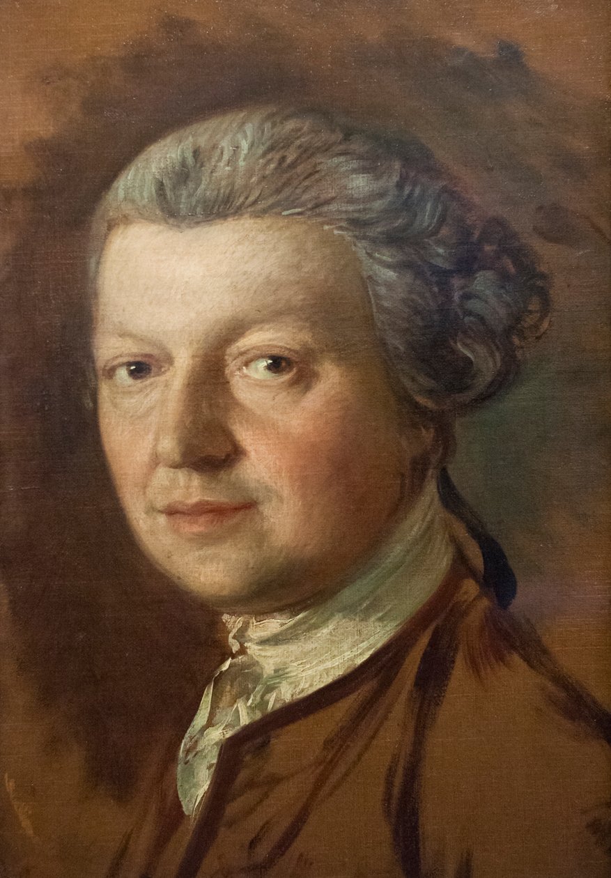 Portræt af Joshua Kirby (1716-1774), ca. 1754-56 (olie på lærred) af Thomas Gainsborough