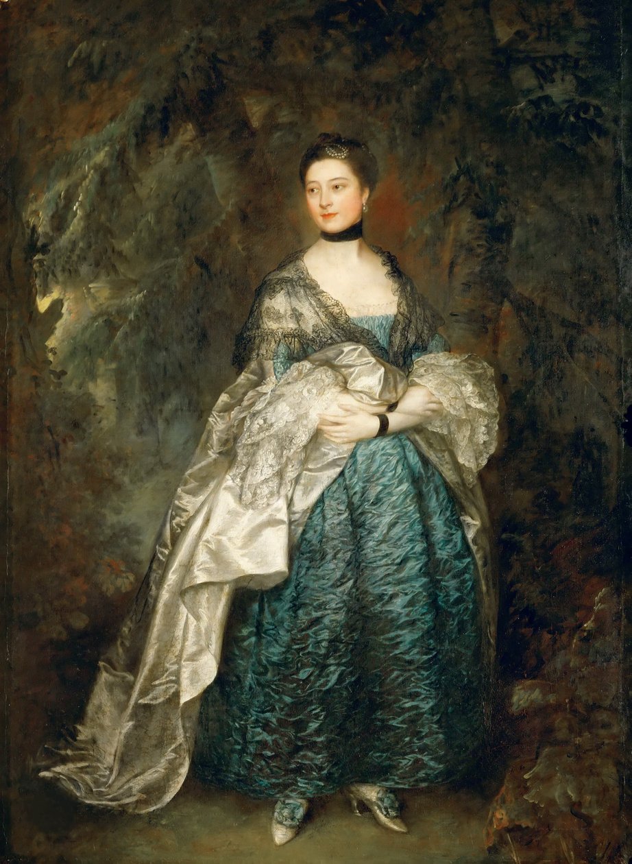 Portræt af Lady Alston, Gertrude Durnford 1731-1807, 1760. af Thomas Gainsborough